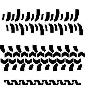 Tire Treads Set svg eps dxf cnc plasma laser cricut silhouette cuttable stencil vector clip art cut pattern vinyl decor wall art