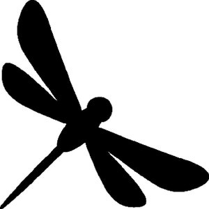 Simple Dragonfly svg eps dxf cnc plasmas laser cricut silhouette cuttable stencil vector clip art cut pattern vinyl decor wall art