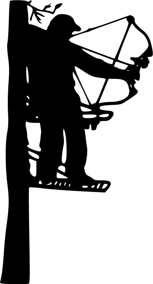 Bow Hunter Treestand Svg Eps Dxf Cnc Plasmas Laser Cricut Silhouette