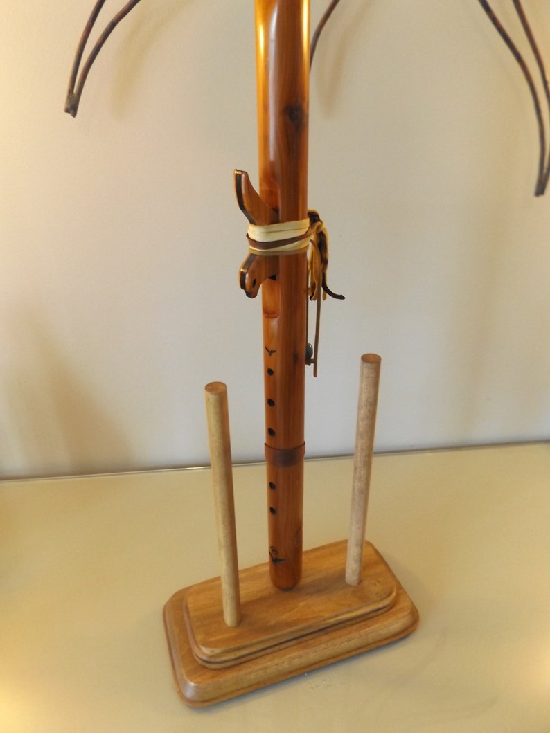 Native American Flute Stand. Space for 3 Flutes Etsy