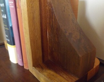 Organize Your Favorite Books.  Hardwood Book Ends.