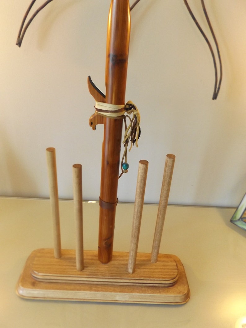 Native American Flute Stand. Space for 5 Flutes. Etsy
