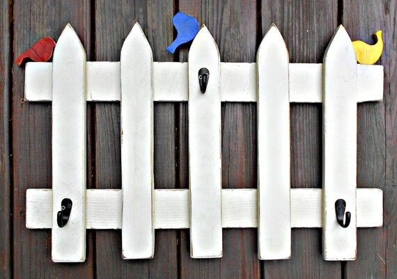 Wood Coat Rack Picket Fence Coat Rack 40 Birds In Your Etsy Classy Picket Fence Coat Rack Wood Coat Rack Picket Fence Coat Rack 40 Birds In Your Etsy Classy Picket Fence Coat Rack