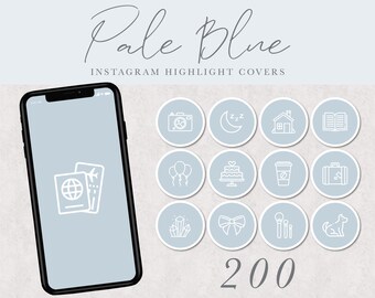 Blue Instagram Icons Etsy Blue Instagram Icons Etsy