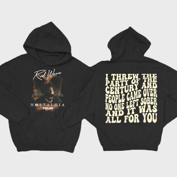 Retro Rod Wave Lyrics 2 side Sweatshirt, Rod Wave Nostalgia Tour Sweatshirt, Rod Tracklist Sweatshirt, Nostalgia 2023 Merch, Rod Wave Fans