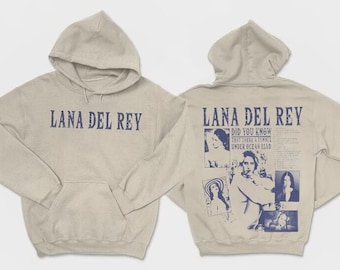 Lana Del Rey 2 Sides Hoodie, Vintage LANA Del Rey Merch, Oversized Shirt Lana Del Rey, Ultraviolence RETRO Lana Del Rey Band Gift For Fans