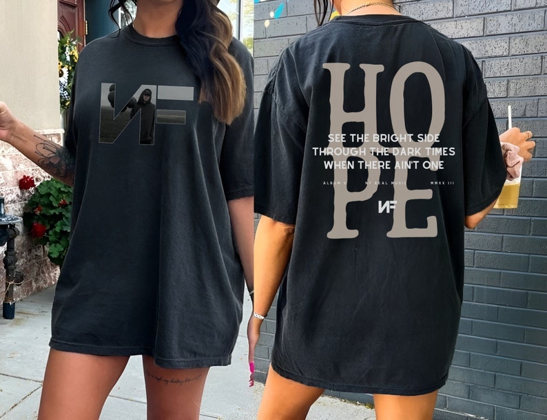 NF Hope Tracklist Shirt, Hope Album Tour Merch Tshirt, Best Fan Gift, Concert Tee, Vintage Aesthetic Shirt, Fan Art, Illustration, Artwork image 5