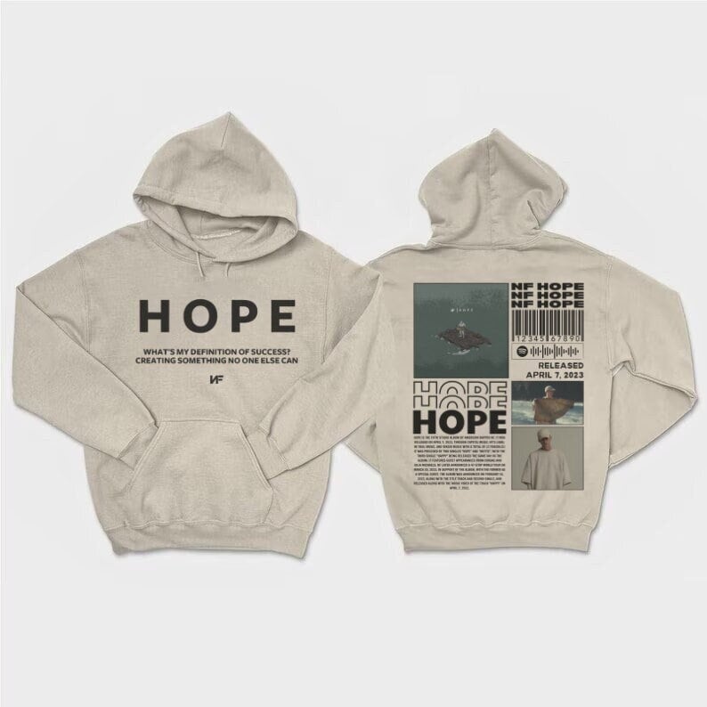 Vintage Hope Tour 2023 Merch, NF Hope Tour Shirt, NF Hope Tour 2023 Shirt, Rapper NF Fan Shirt, nf unique logo design Unisex Hoodie image 1
