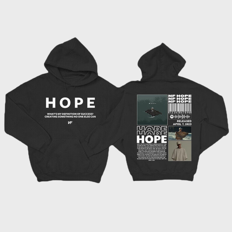Vintage Hope Tour 2023 Merch, NF Hope Tour Shirt, NF Hope Tour 2023 Shirt, Rapper NF Fan Shirt, nf unique logo design Unisex Hoodie image 2
