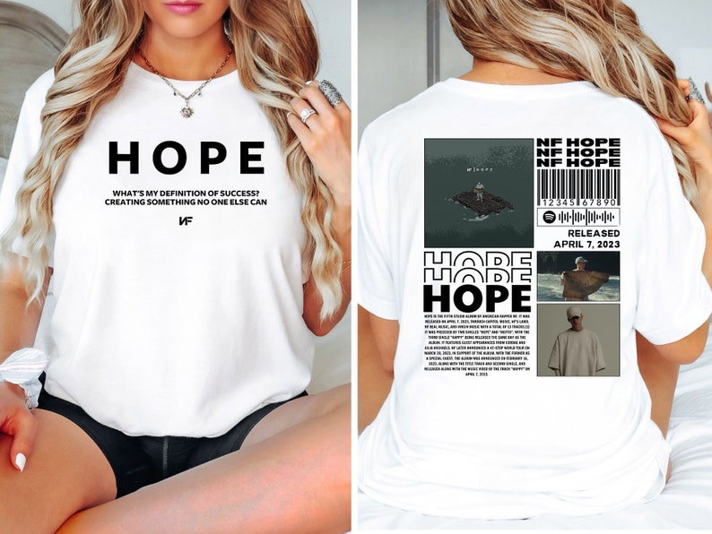 Vintage Hope Tour 2023 Merch, NF Hope Tour Shirt, NF Hope Tour 2023 Shirt, Rapper NF Fan Shirt, nf unique logo design Unisex Hoodie image 3
