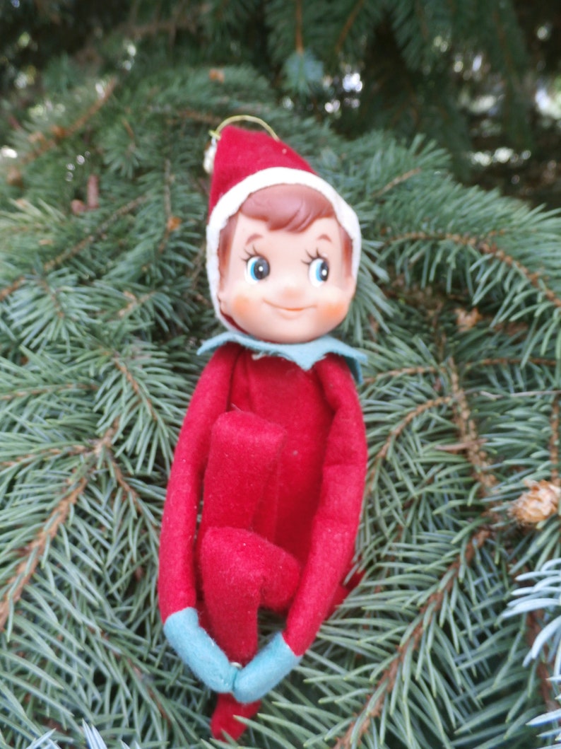 Vintage Elf Pixie Knee Hugger Large Christmas