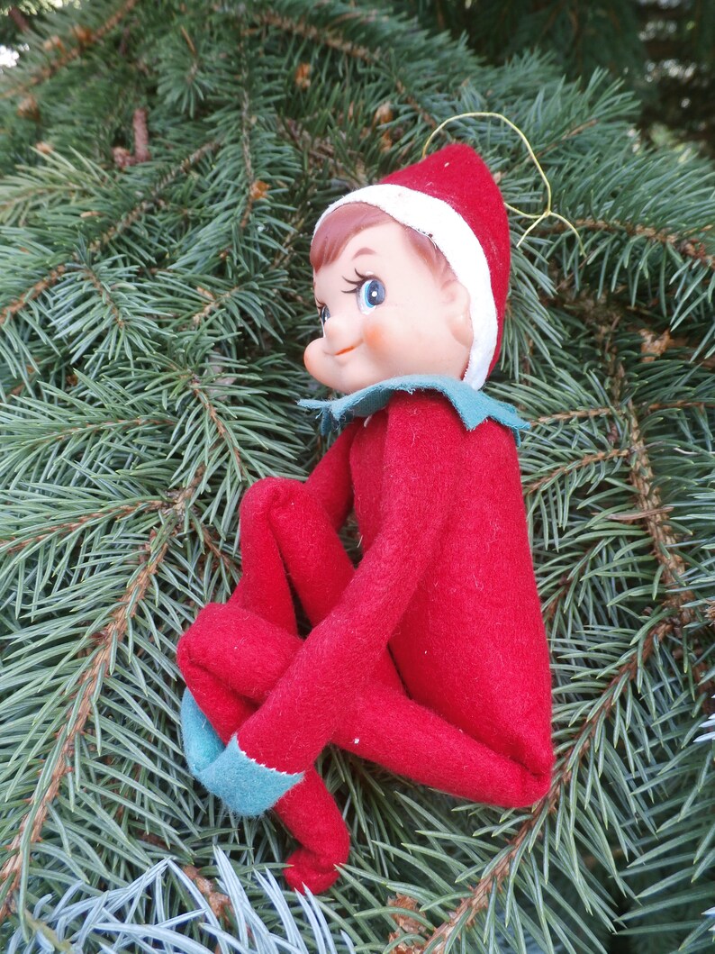 Vintage Elf Pixie Knee Hugger Large Christmas