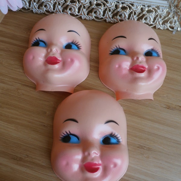 Plastic Doll Face Etsy