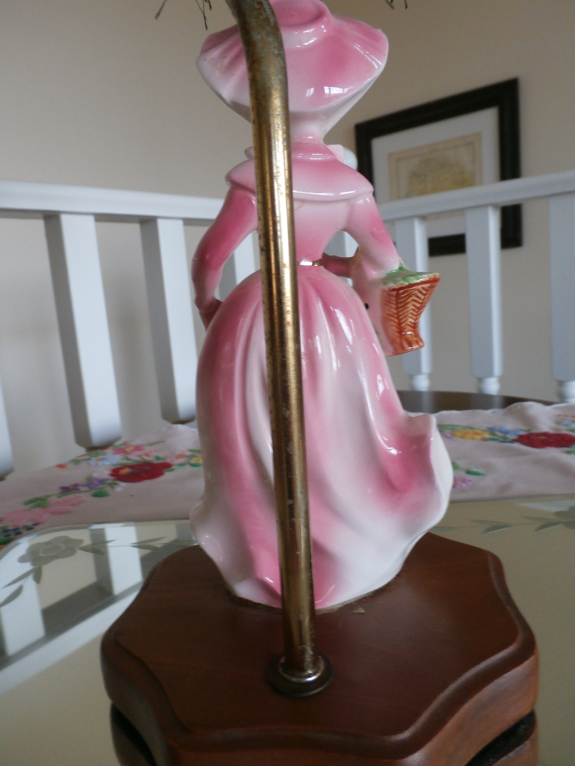 Vintage Porcelain Lady Lamp Boudoir Lamp Etsy Canada