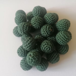 5 17mm khaki beads