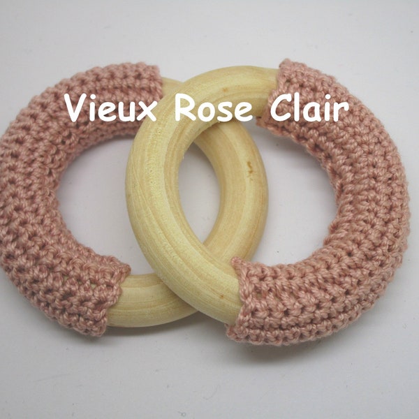 Un Anneau 5,5 cm Coloris Vieux Rose Clair