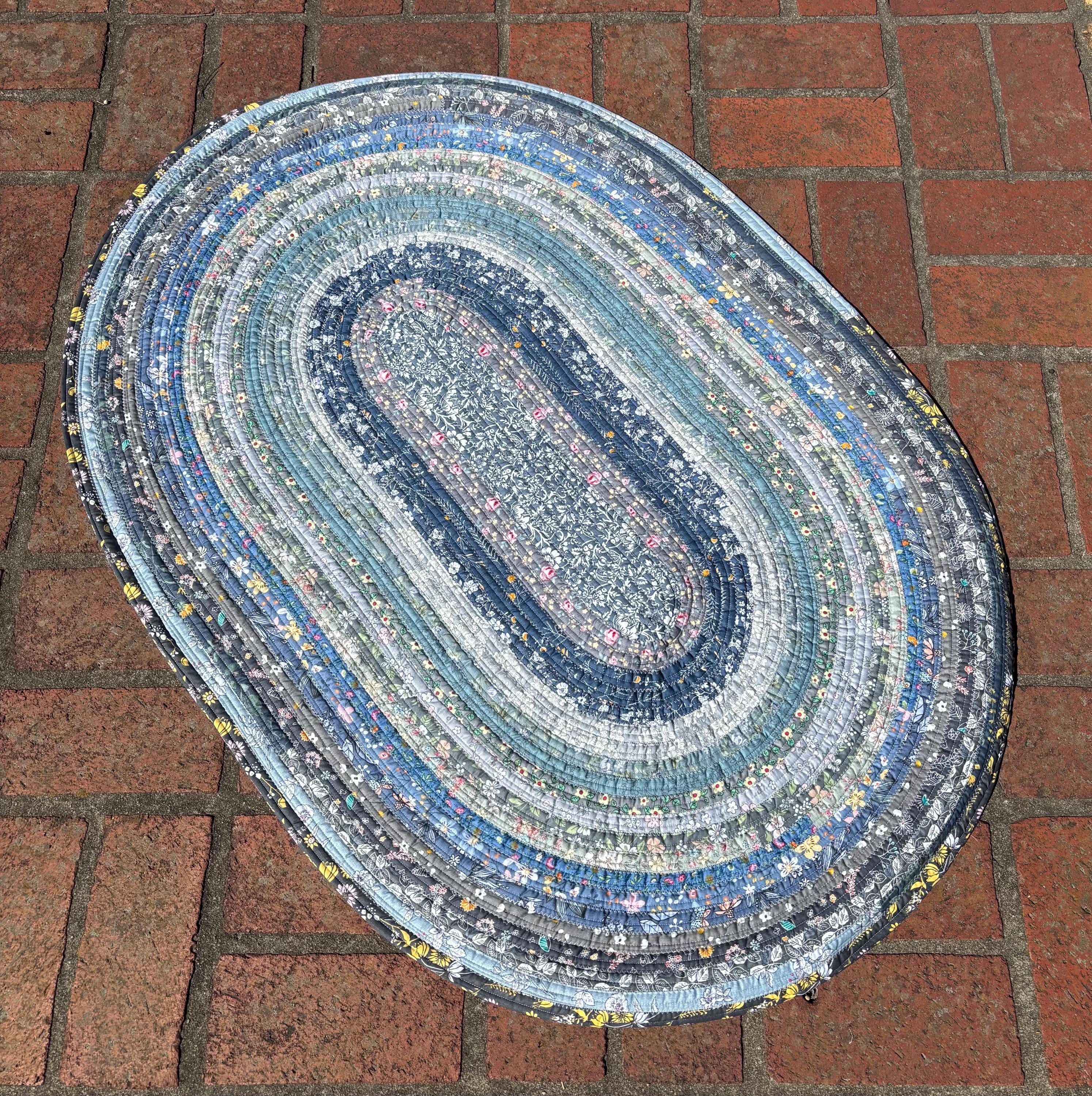 Handmade Farmhouse Rugs, Oval Shape, in Various Prints and Sizes for ...