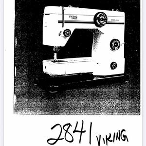 The Husqvarna Viking Turissa Sewing machine operating and  service Manual digital PDF