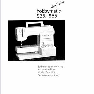 Bruksanvisning för symaskinen Pfaff 935 och 955 i digital PDF-format