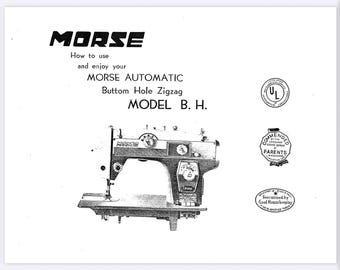 Manuel D'utilisation Bouton Rose Morse Duomatic – 5 Positions Zig Zag (Reprint)