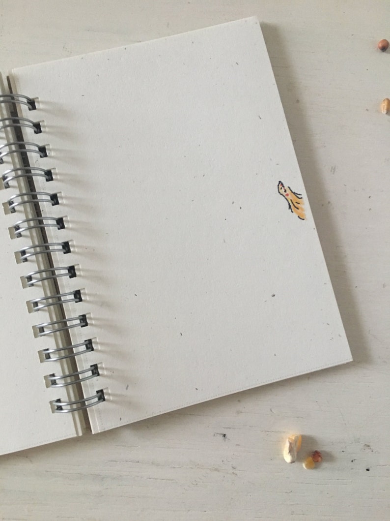 Small Spiral Bound Notebook Miniature Illustrated Planner Etsy