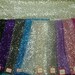 Sequins fabric on polyester mesh