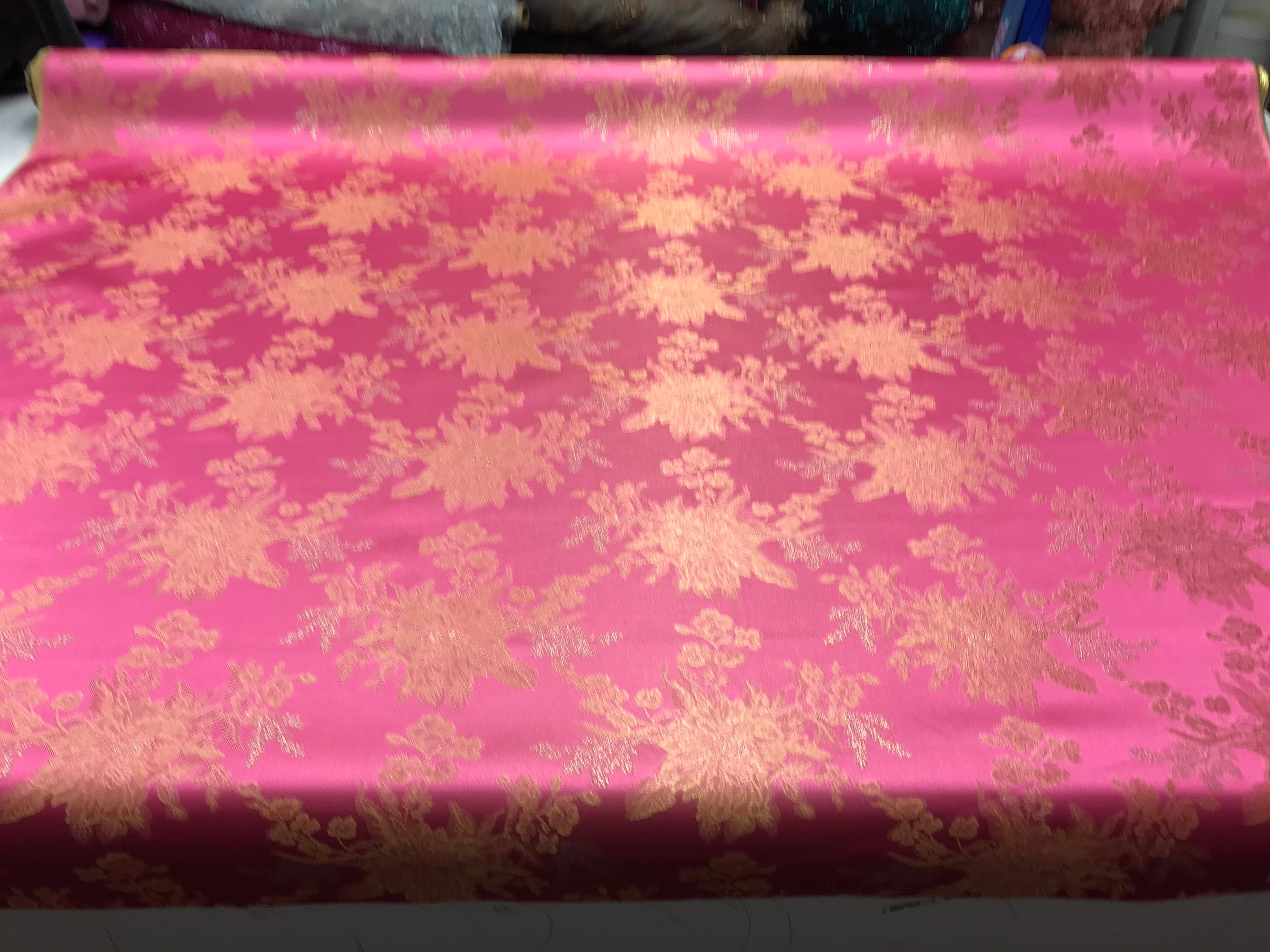 Floral Brocade Two Tone - 8 Colors - Polyester Material - Etsy