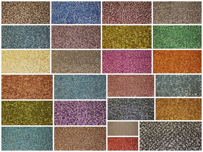 Sequins fabric on polyester mesh Etsy