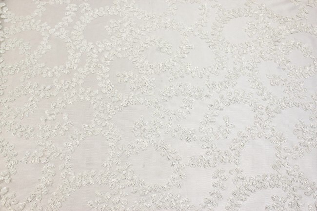 Designer sequin lace fabric Elegent lace fabric beautiful | Etsy