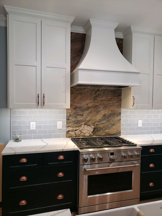 36 Curved Range Hood Painted Etsy