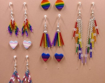 Pride Earring Collection - Dangles and Studs