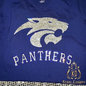 High School, College Bling Shirt, College Bling Shirt, Mascot Shirt, Team Spirit, Tailgate shirt, Bling Jersey Shirt