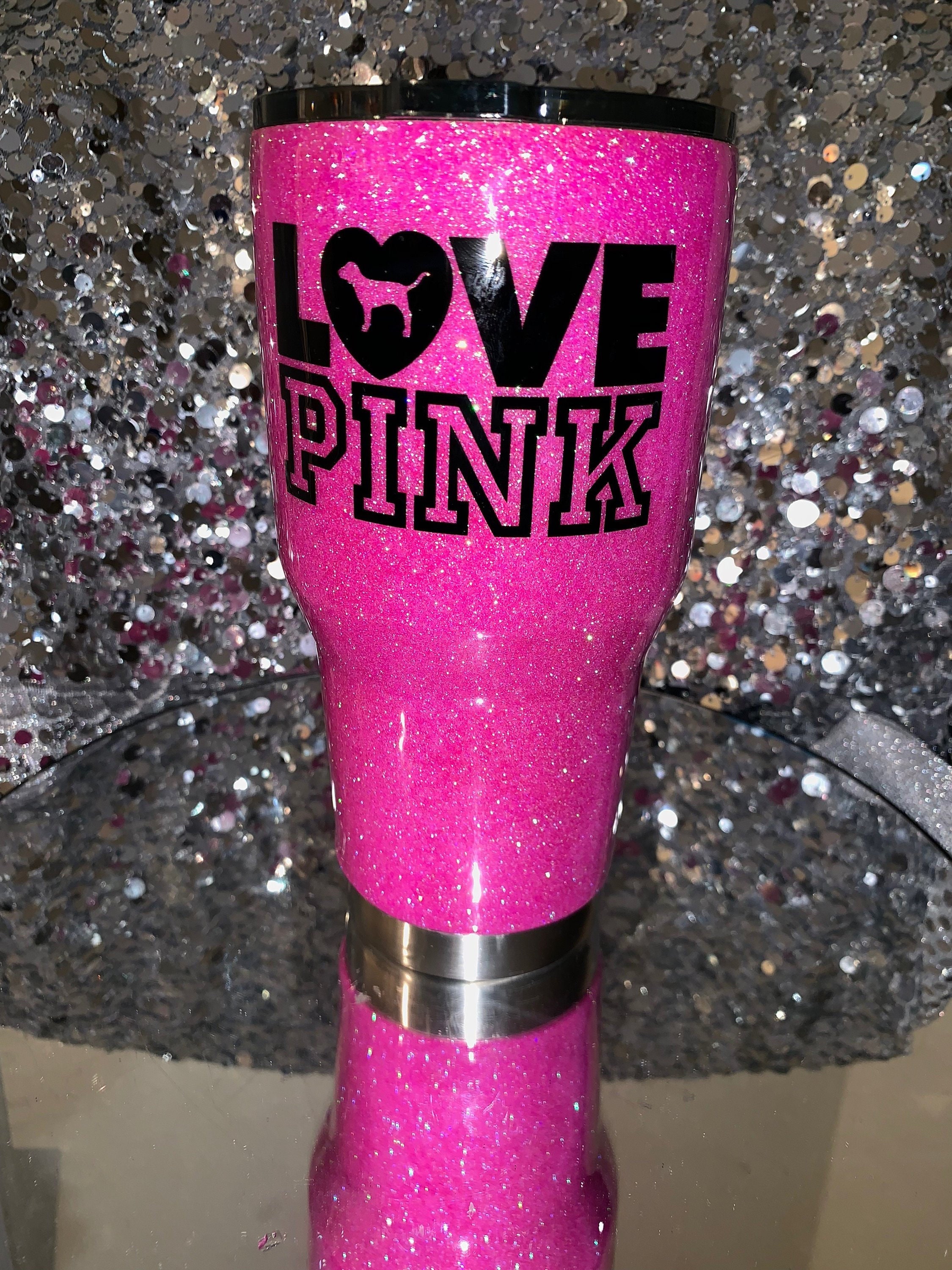 Yeti Pinky Pinky Crystal Cup -   Glitter tumbler cups, Custom tumbler  cups, Rhinestone projects