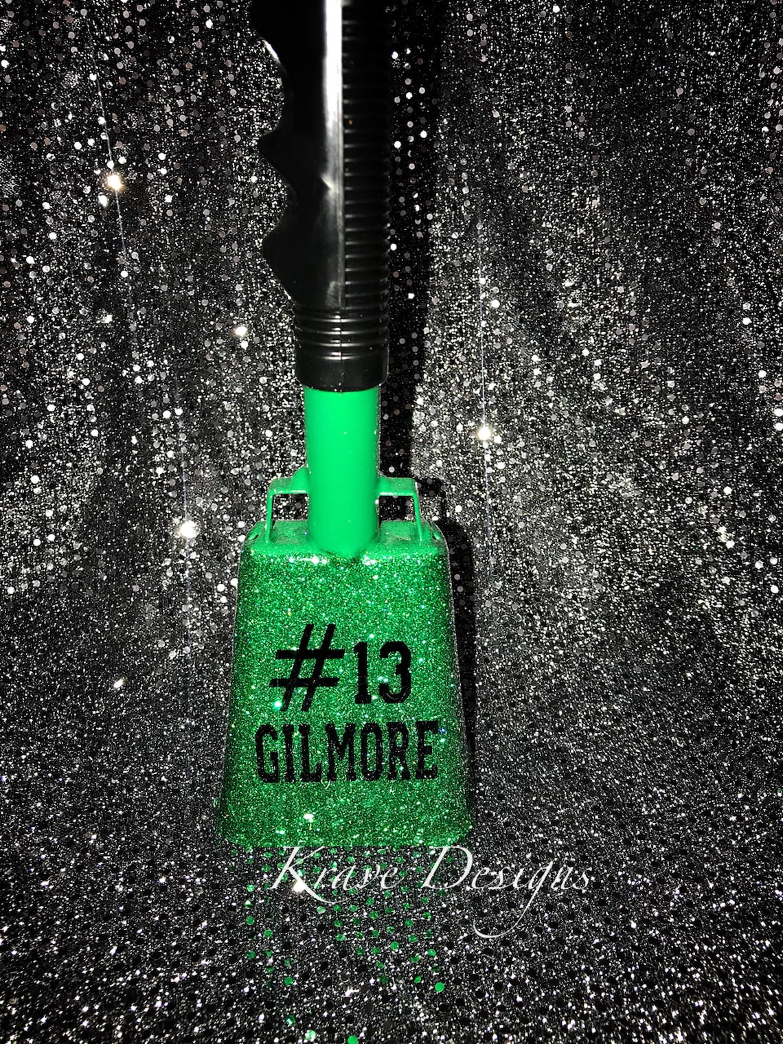 Glitter Gameday Cowbell Noisemaker Pep Rally Noisemaker Etsy