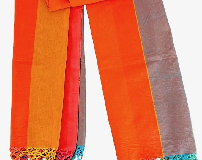 Scarf Pashmina, Lightweight Sarong Cover Up, Hand made cotton wrap