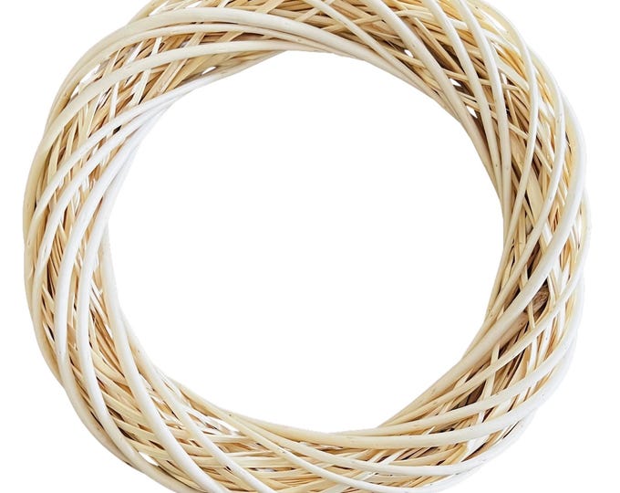 Grapevine Wreath –18" Natural Color Round Handcrafted Twig Wreath Wooden Garland Wedding Decoration