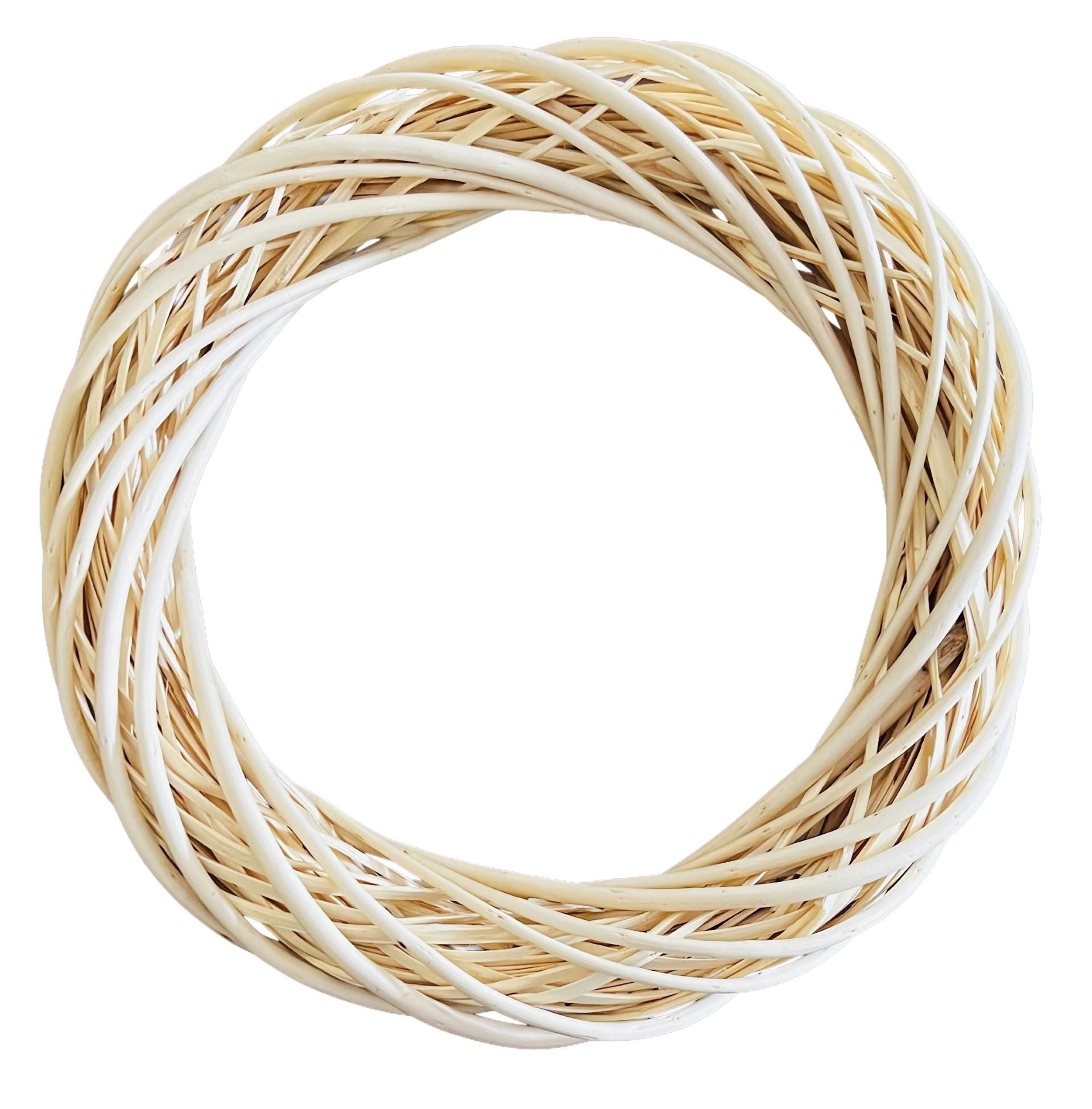 Couronne En Rotin Naturel Couronne De Vigne De Noël Anneau De Couronne En Rotin Séché Couronne De Noël Guirlande De Porte