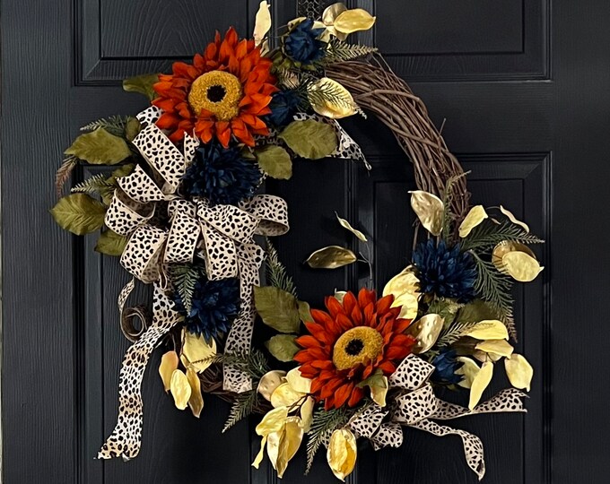 Fall Sunflower Wreath