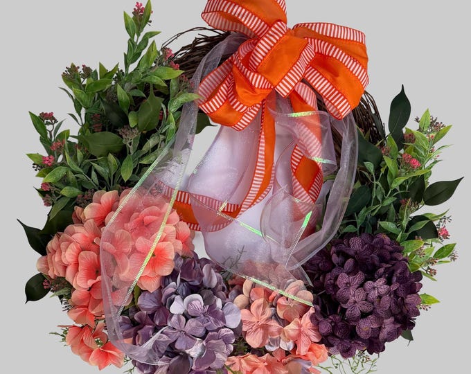 Spring & Summer Hydrangea Wreath