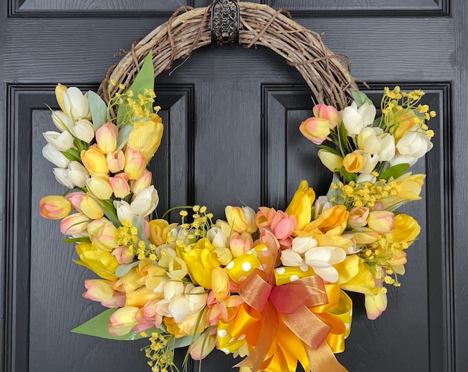 Spring Tulip Wreath