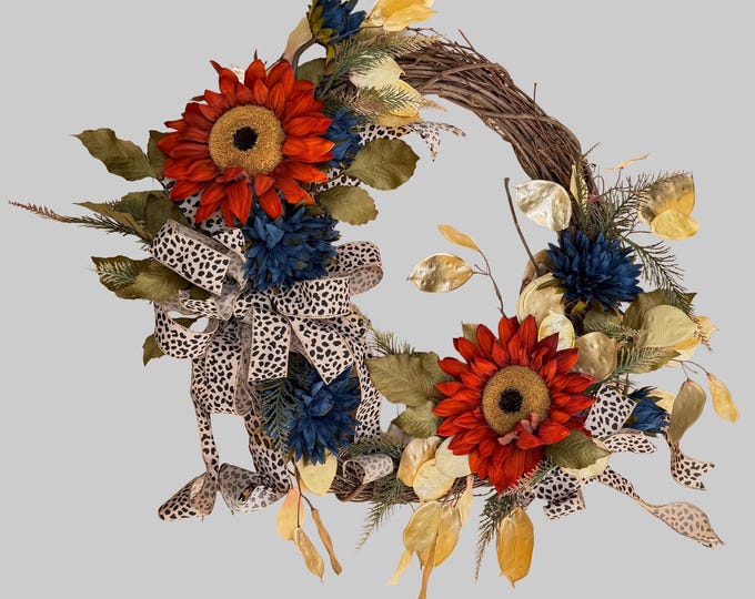 Fall Sunflower Wreath
