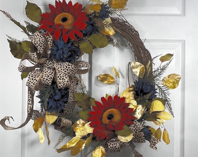 Fall Sunflower Wreath