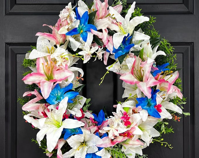 Spring Lilies Wreath