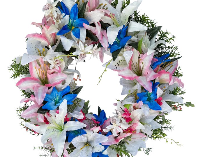Spring Lilies Wreath