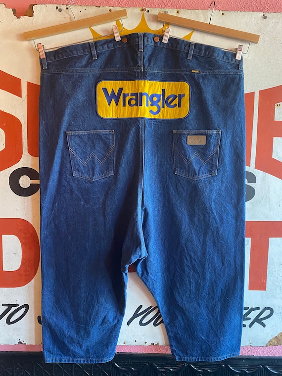 1970s Wrangler Rodeo Clown Oversized Jeans | 56" … - image 1