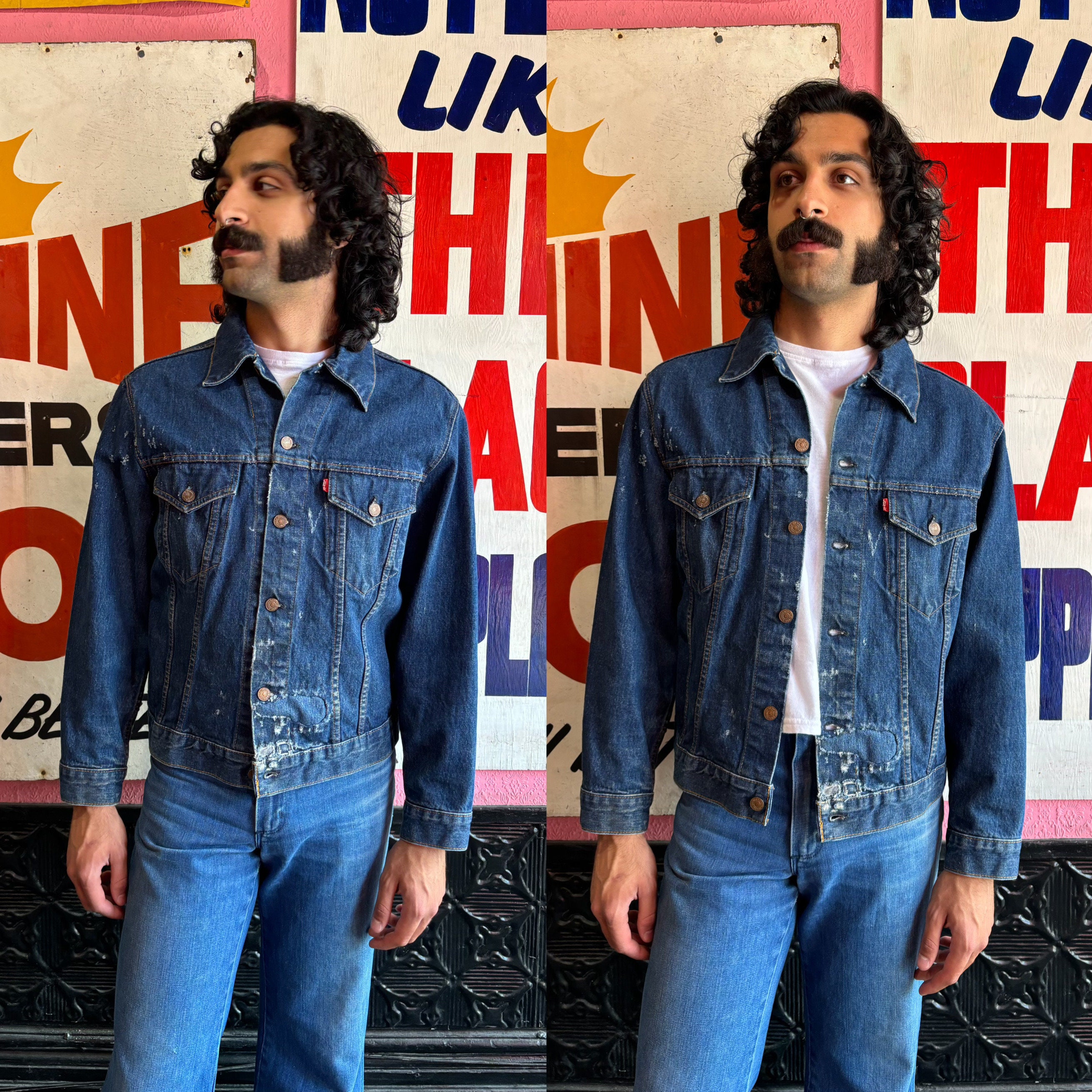 Vintage 70's Levi's 75505-0211 Denim Jean Jacket 36 | eBay