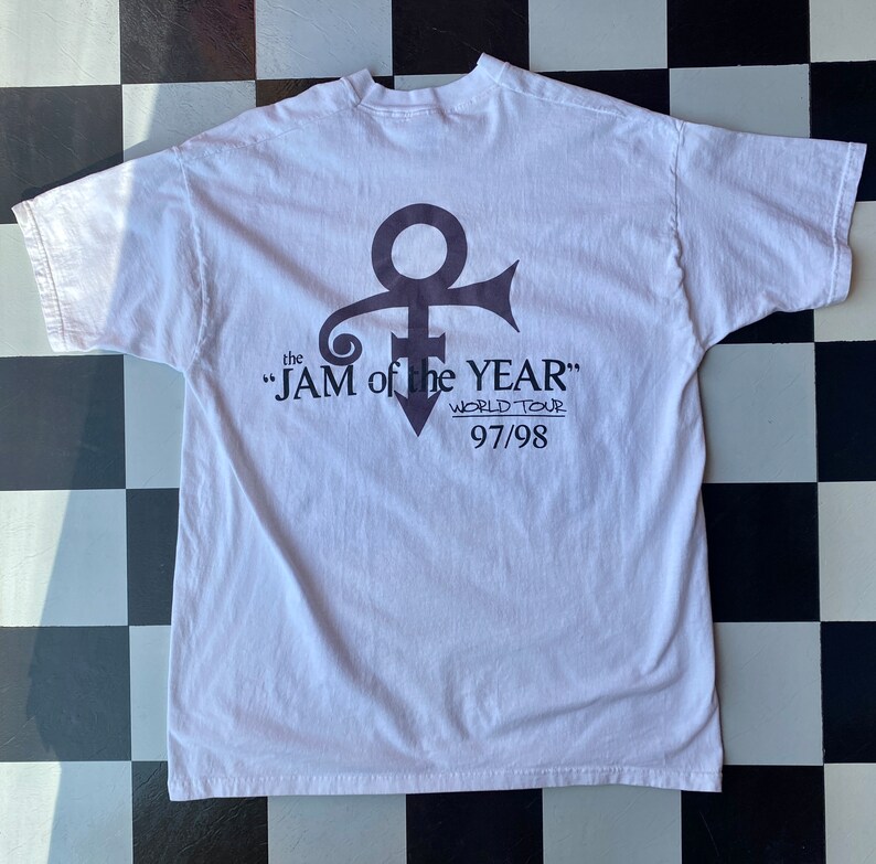 Vintage Prince Jam of the Year World Tour 1997 1998 Tshirt Etsy