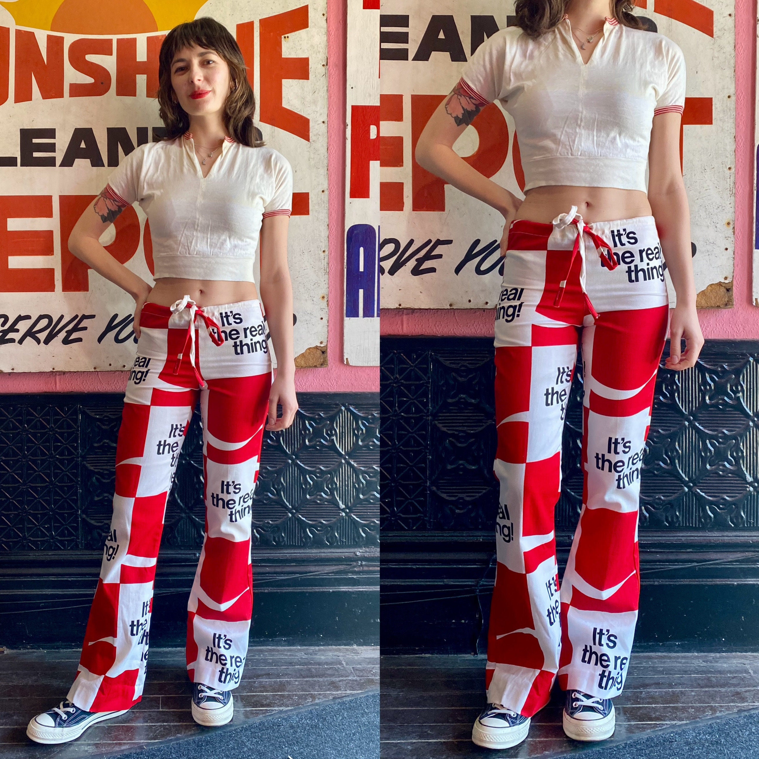 Coke a Cola Pants - Etsy Coke a Cola Pants - Etsy