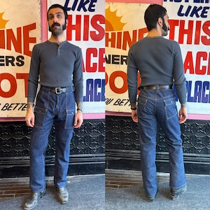 Special！！　levi's bush pants denim Vintage Levis 70s Bush Jeans 6 Pocket Deadstock 31x29.5 - Etsy