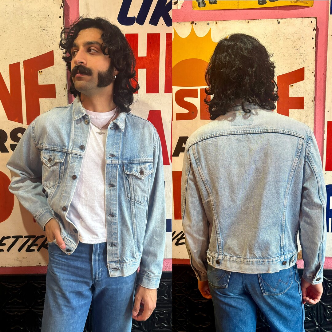 1980s Levi's 75505 Light Wash Denim Jacket | Size 44 - Etsy Canada